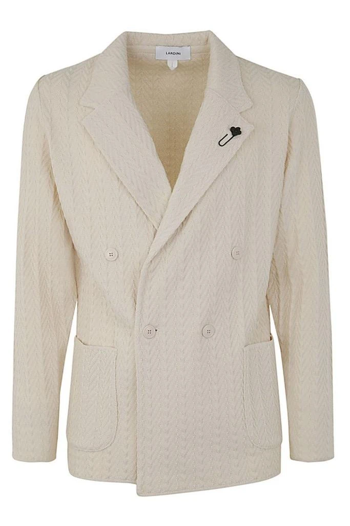 LARDINI Lardini Brooch-Detail Double-Breasted Blazer 1