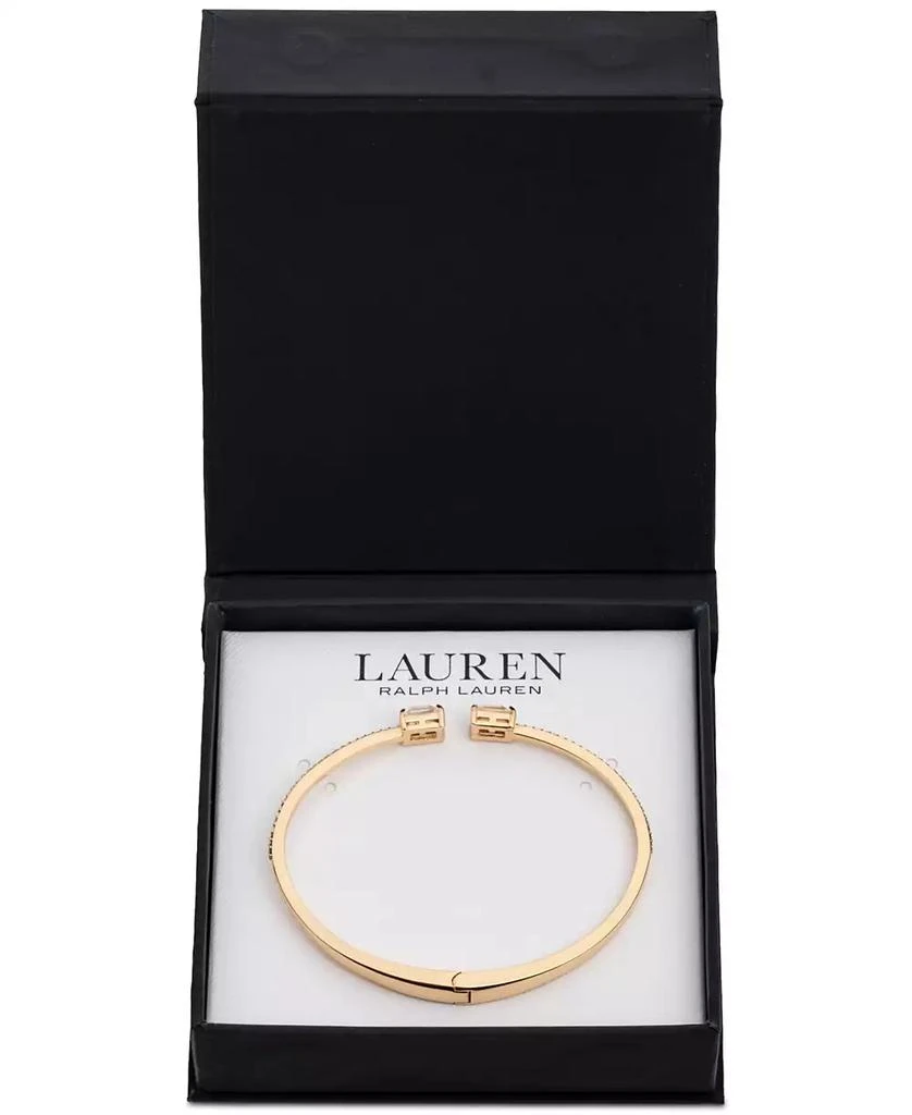 Ralph Lauren Gold-Tone Colored Stone & Crystal Cuff Bangle Bracelet 2