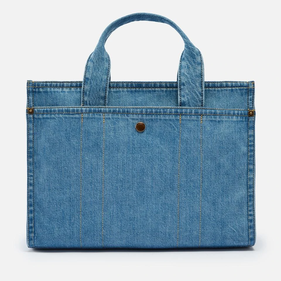 Coach Coach Denim Cargo Logo-Embroidered Denim Tote Bag 3