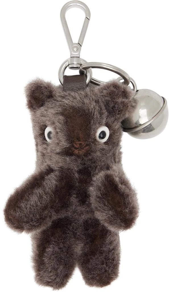 Acne Studios Brown Teddy Bear Keychain
