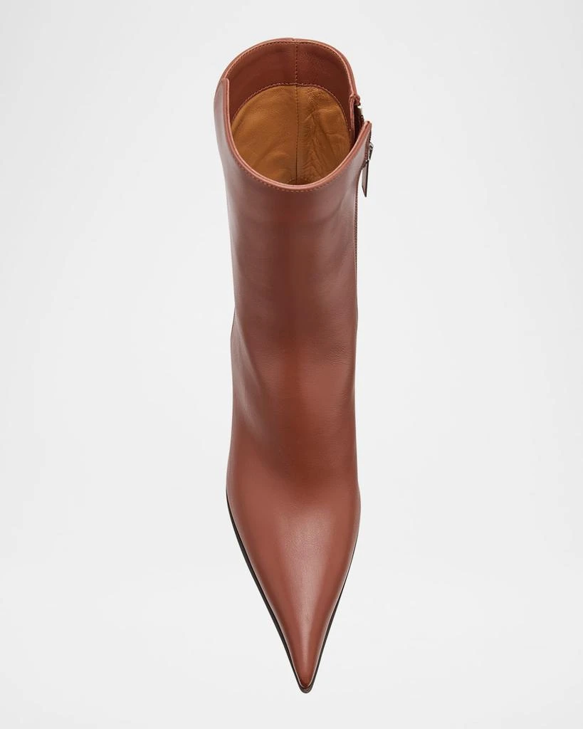 Alexander McQueen Birdee Leather Stiletto Booties 6
