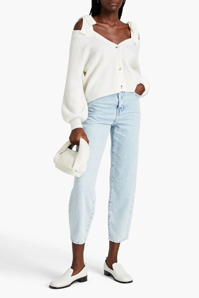 FRAME Cropped high-rise tapered jeans 2