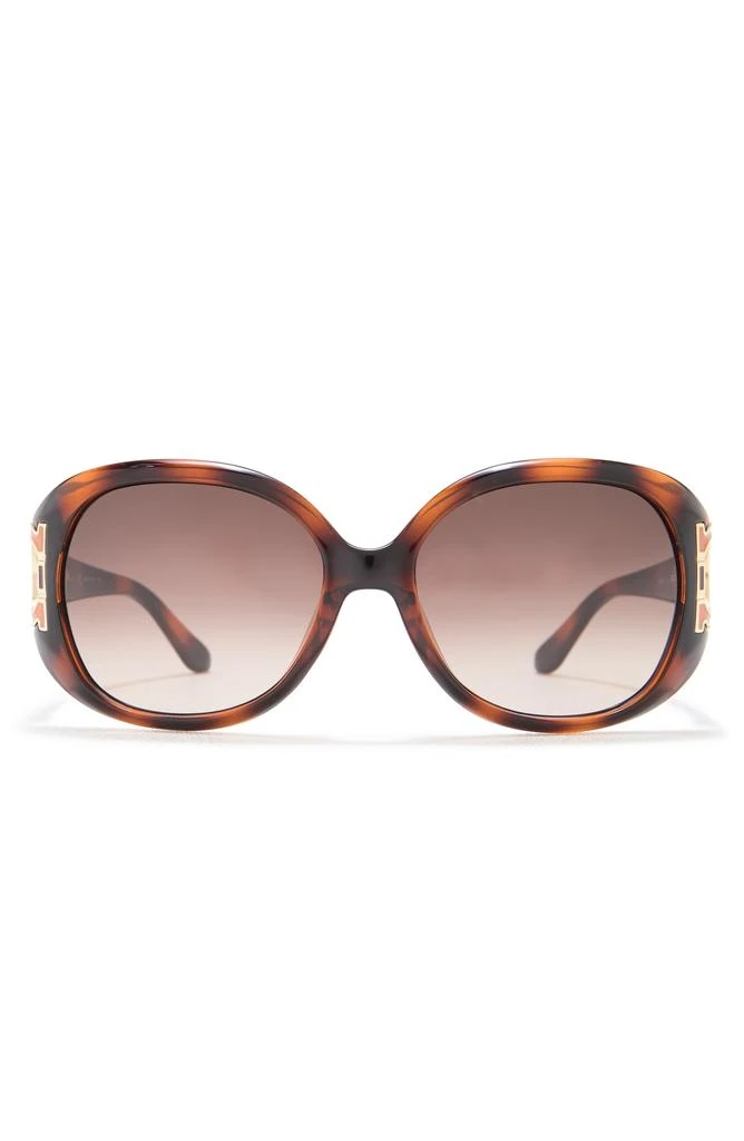 Salvatore Ferragamo Women’s Brown 57mm Sunglasses. Salvatore Ferragamo 57mm Gradient Cat Eye Sunglasses Women  main image 4