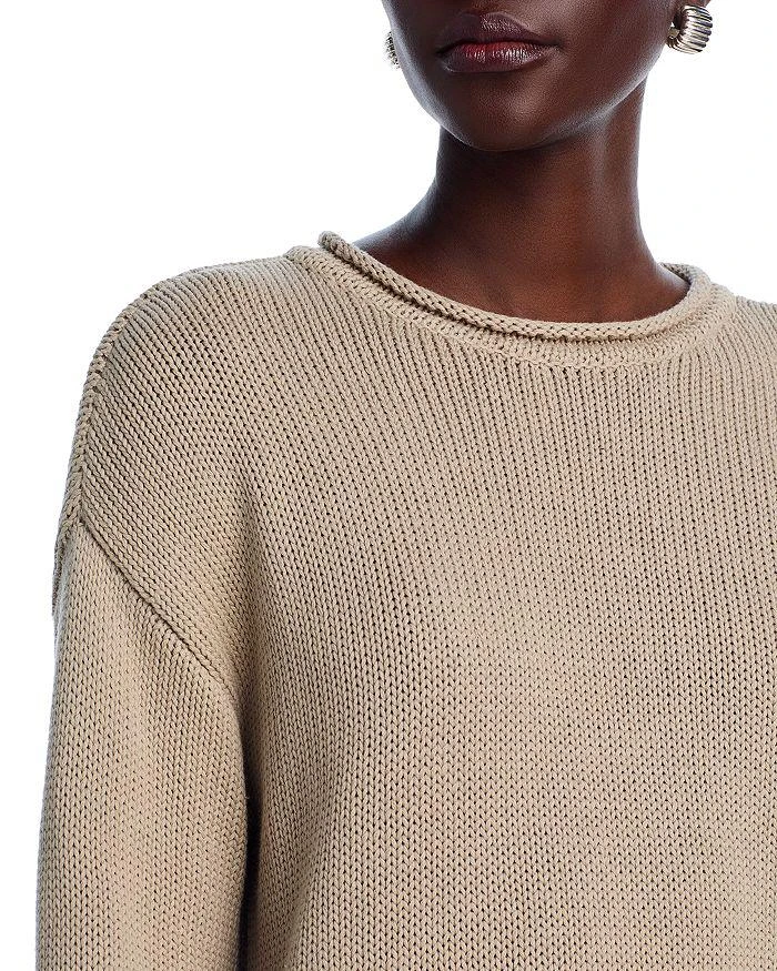 AQUA Cotton Roll Neck Sweater - Exclusive 4