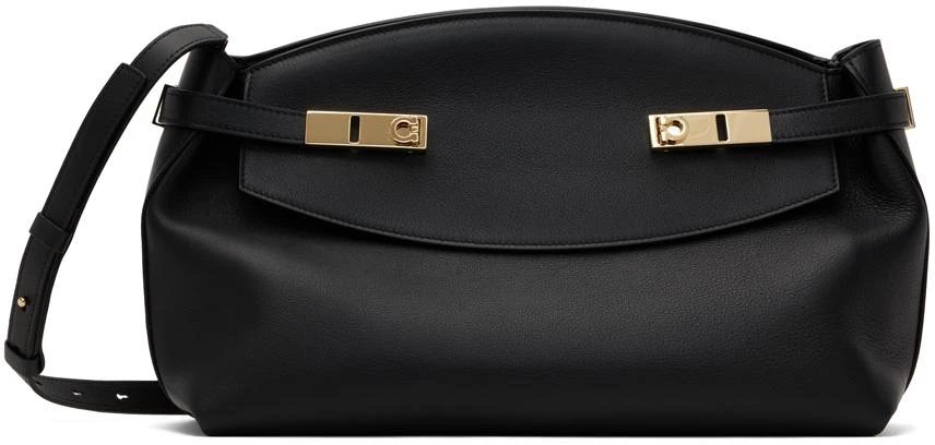 Salvatore Ferragamo Black Hug Shoulder Bag 1