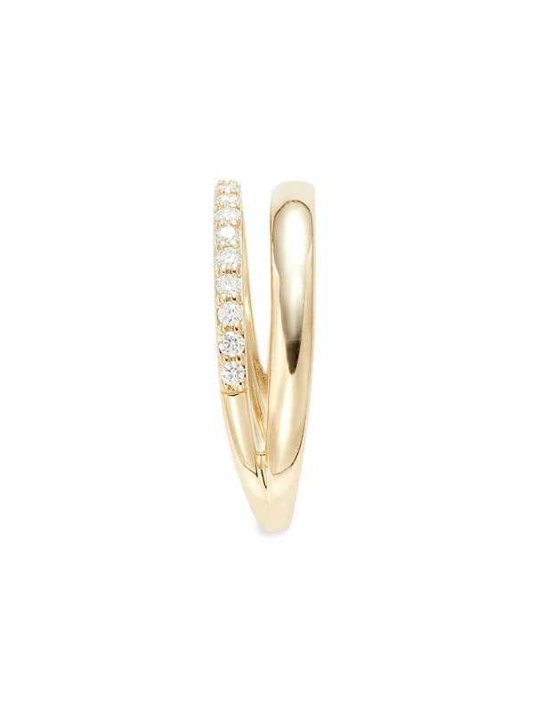 Saks Fifth Avenue 14K Yellow Gold & 0.25 TCW Diamond Split Band Ring 4