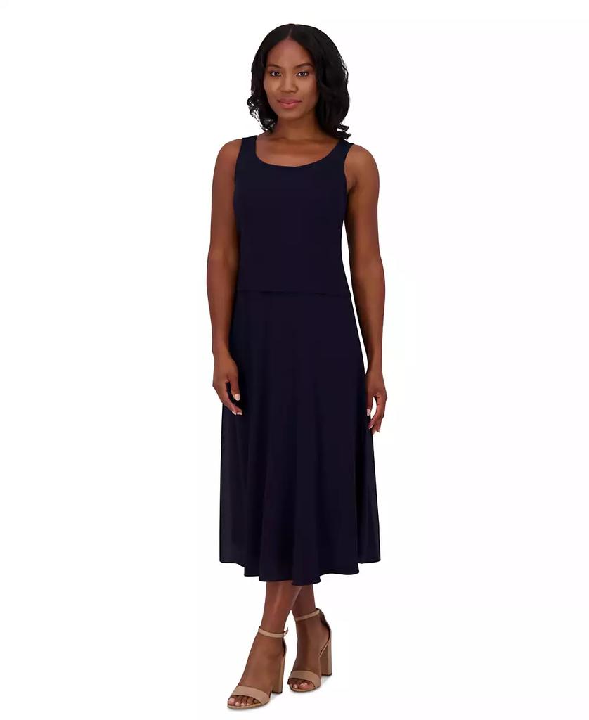 Jessica Howard Petite 2-Pc. Printed Jacket & Midi Dress Set