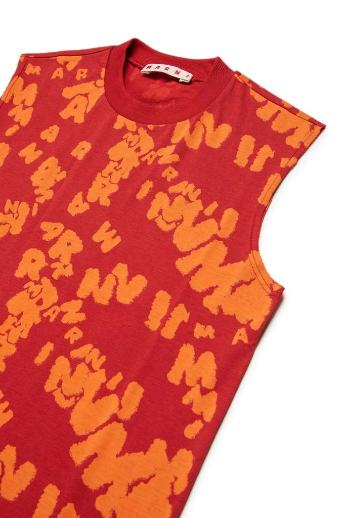 Marni Marni Kids Allover Logo Printed Tank Top 3