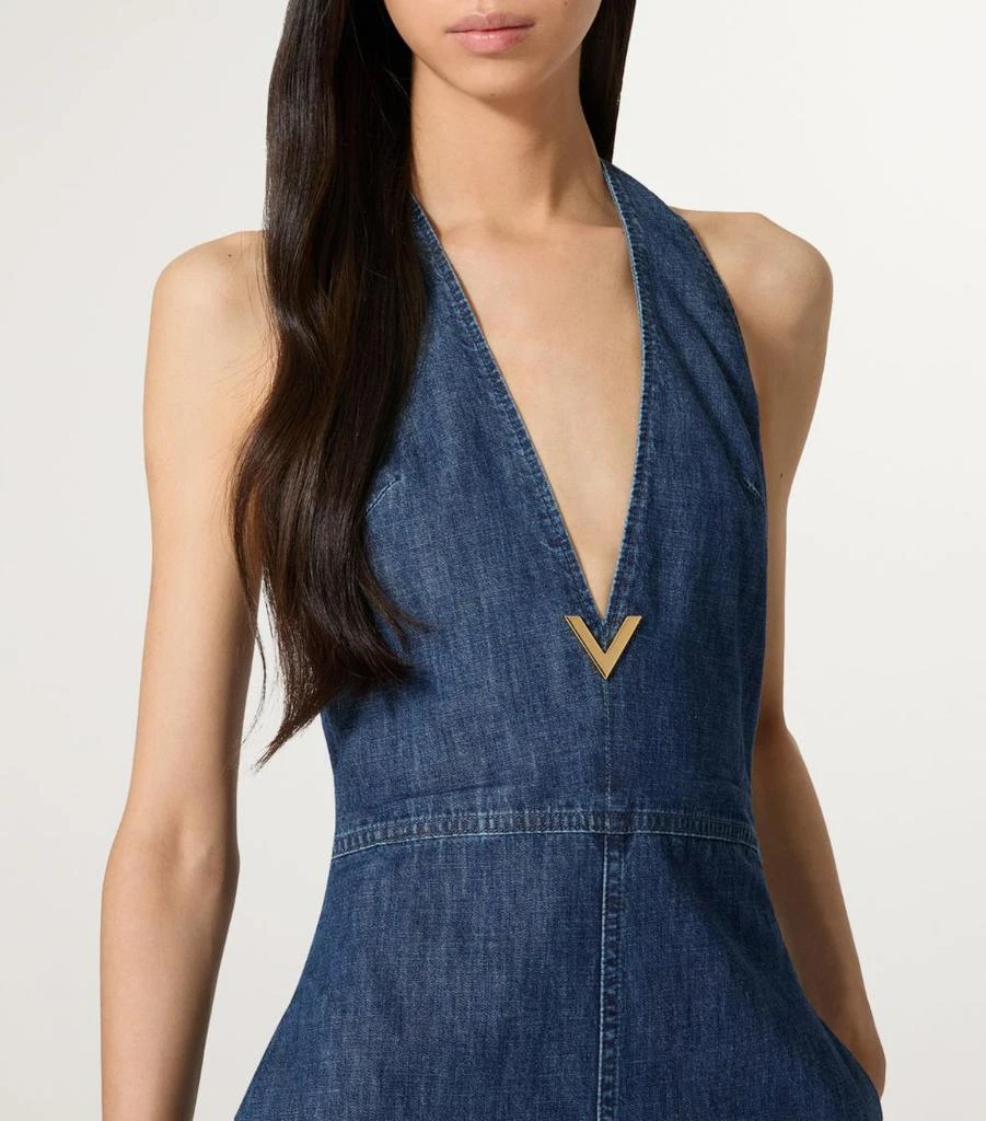 Valentino Denim Halterneck Jumpsuit 5