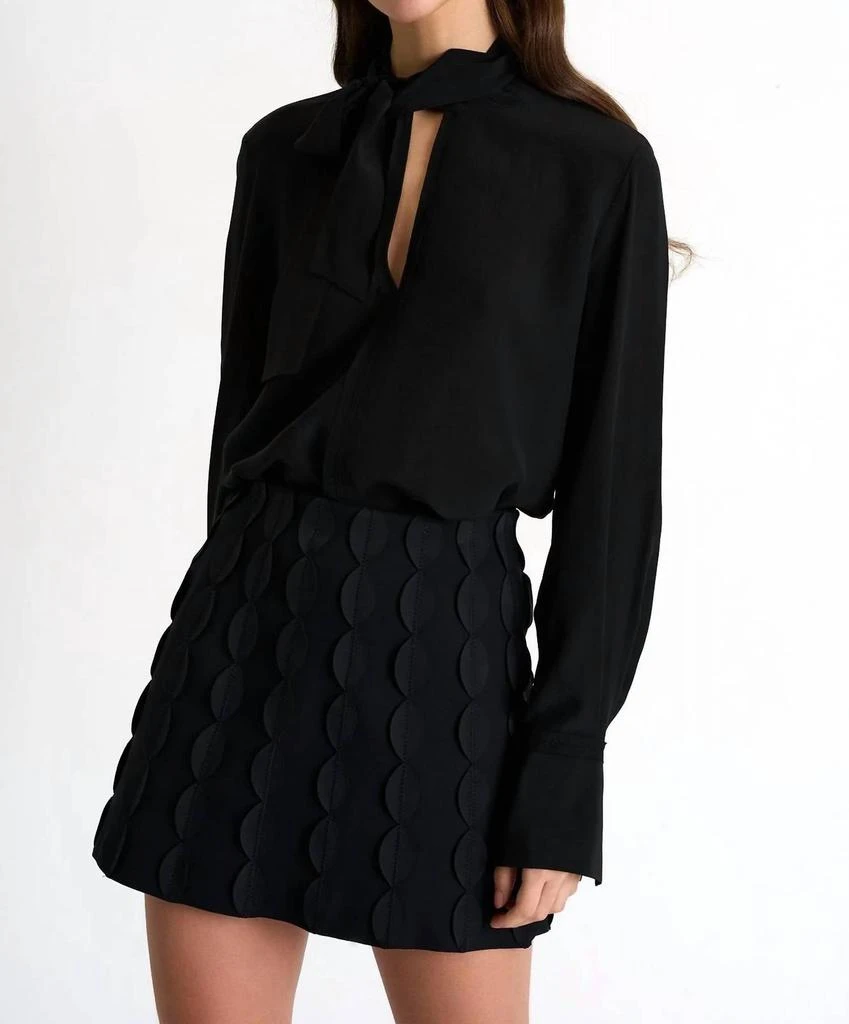 Shan Shan - BOW-TIE NECK SILK BLOUSE 1