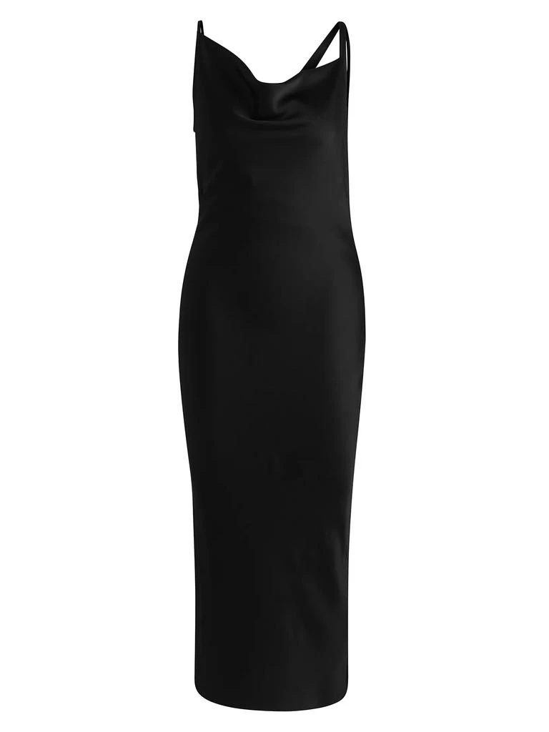 Hugo Boss Naomi x Boss Cocktail Dress with Asymmetric Draped Neckline 1