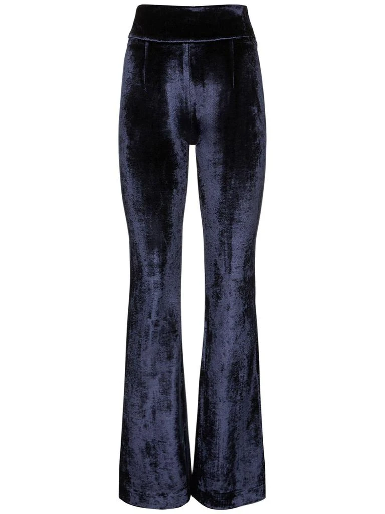 Galvan Bonded Velvet High Waisted Pants 1