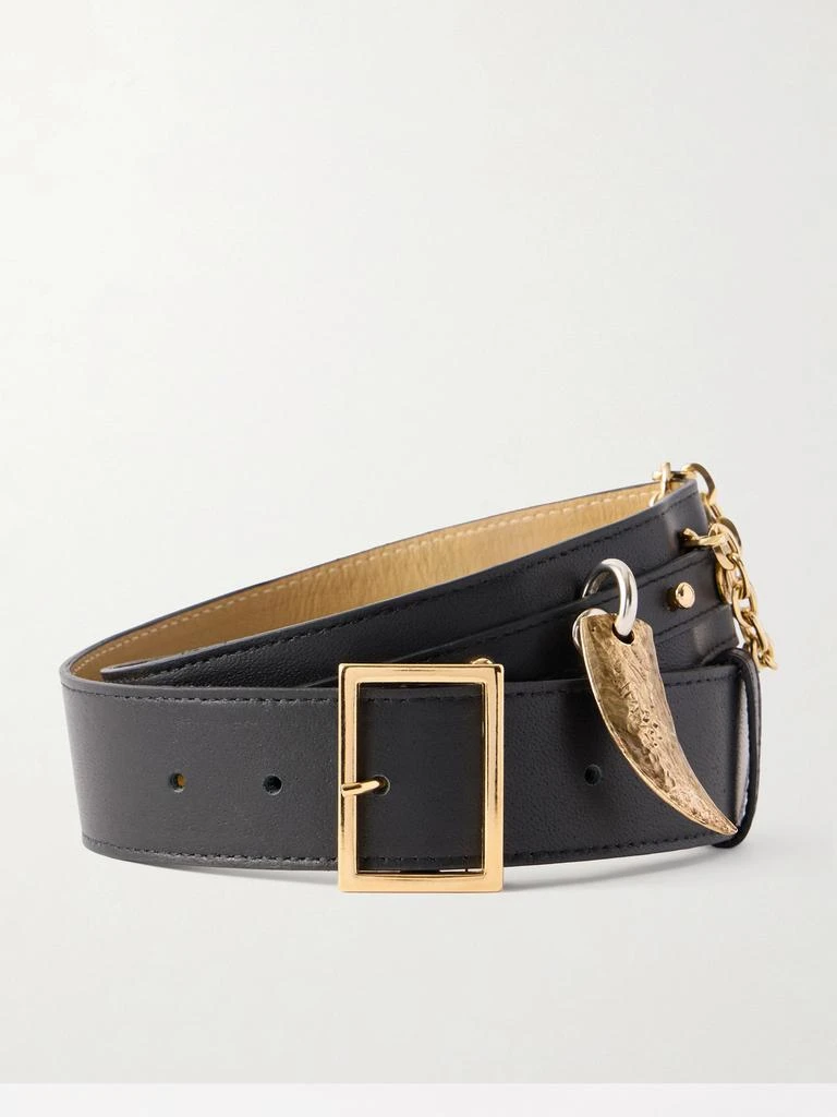 MAISON MAYLE Del Rio Embellished Leather Waist Belt