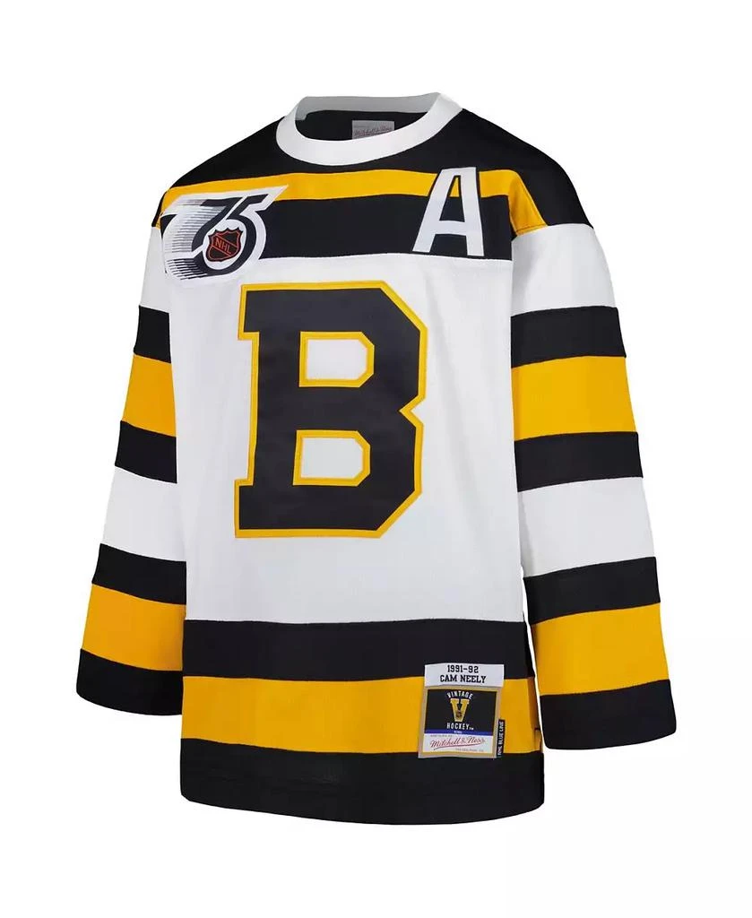 Mitchell & Ness Big Boys and Girls Cam Neely White Boston Bruins 1991 Blue Line Player Jersey 2