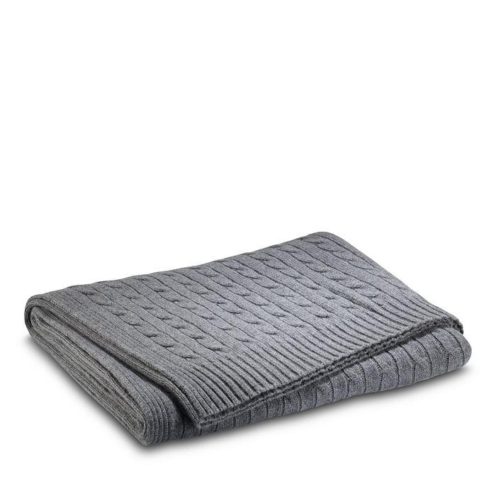 Ralph Lauren Cable Cashmere Throw Blanket