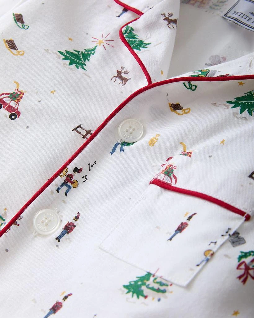 Petite Plume Unisex Holiday Town Twill Pajama Set - Baby, Little Kid, Big Kid 2