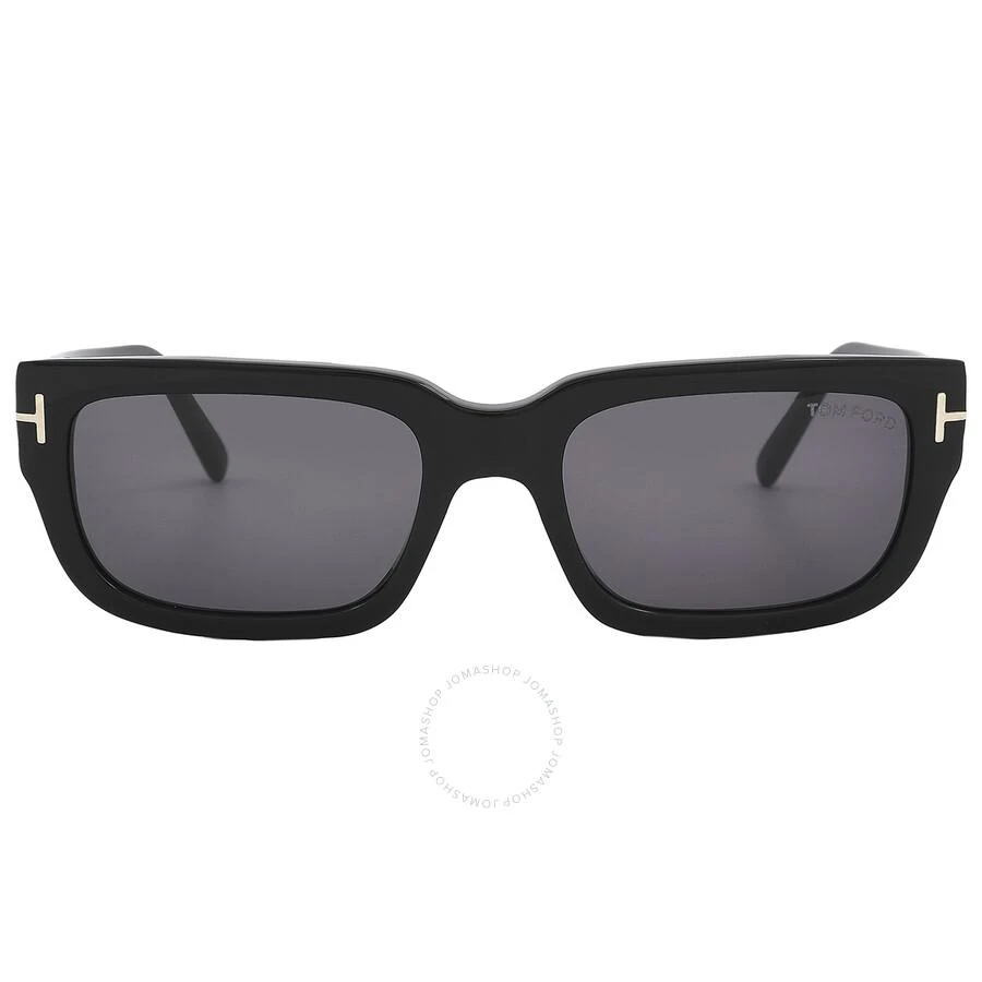 Tom Ford Open Box - Tom Ford Ezra Smoke Rectangular Unisex Sunglasses FT1075 01A 54 1