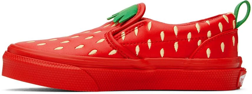 Vans Kids Red Classic Slip-On Berry Little Kids Sneakers 3