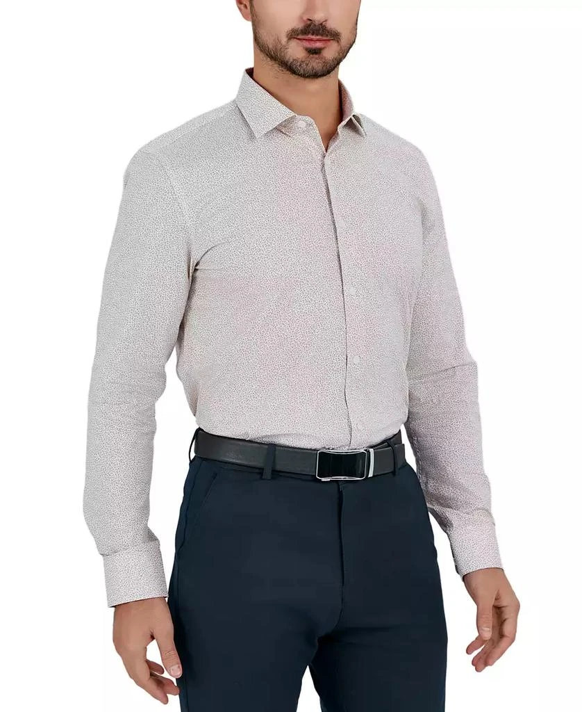 Tallia Men's Slim Flit Micro Floral Print Button-Front Dress Shirt 5
