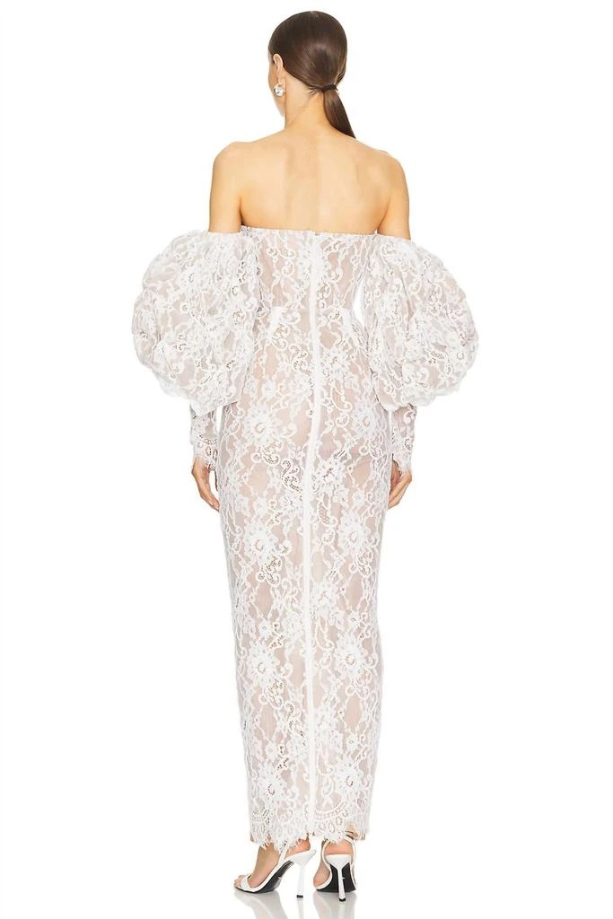 BRONX AND BANCO Bronx And Banco - Colette Blanc Off The Shoulder Gown 2