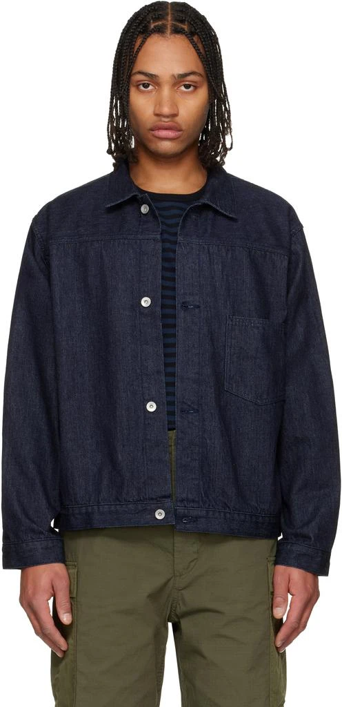 Nanamica Navy Short Denim Jacket