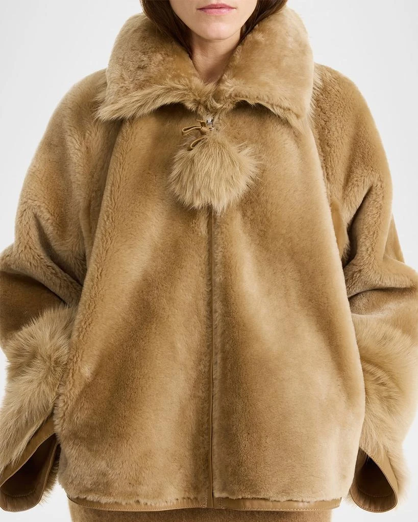 BY MALENE BIRGER Odellies Reversible Leather and Shearling Coat 5