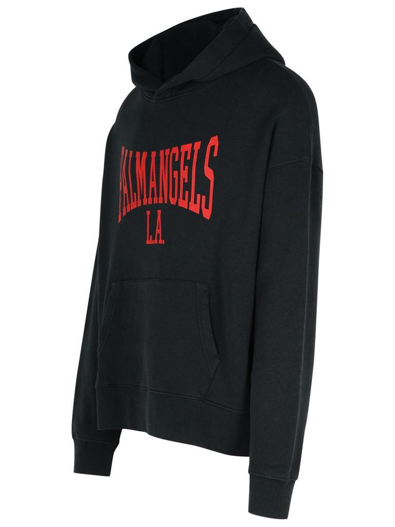 Palm Angels Palm Angels 'College' Black Cotton Sweatshirt