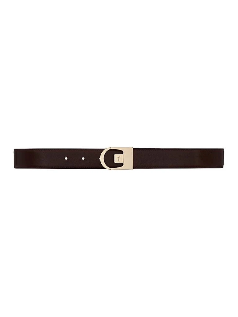 Yves Saint Laurent Reversible Belt in Smooth Leather 1
