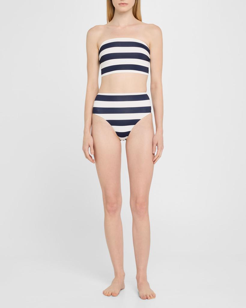 Bondi Born Poppy Striped Bikini Top
