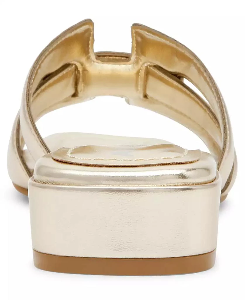 Anne Klein Women's Loyal Square Toe Slide Flat Sandals 3