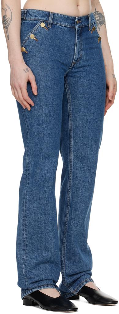 Filippa K Blue Classic Straight Jeans