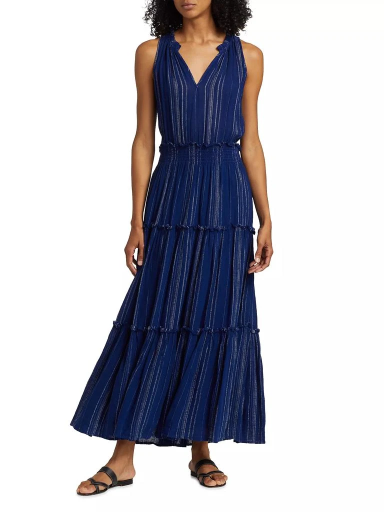 Rails Loulou Linen-Blend Tiered Maxi Dress 3