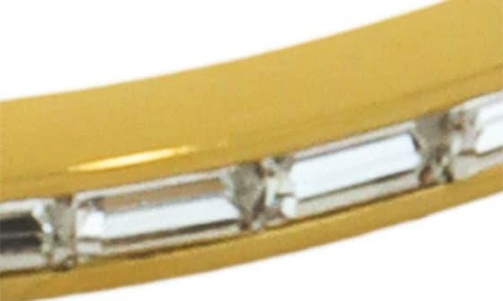 Panacea Baguette Crystal Skinny Hinged Bracelet 2