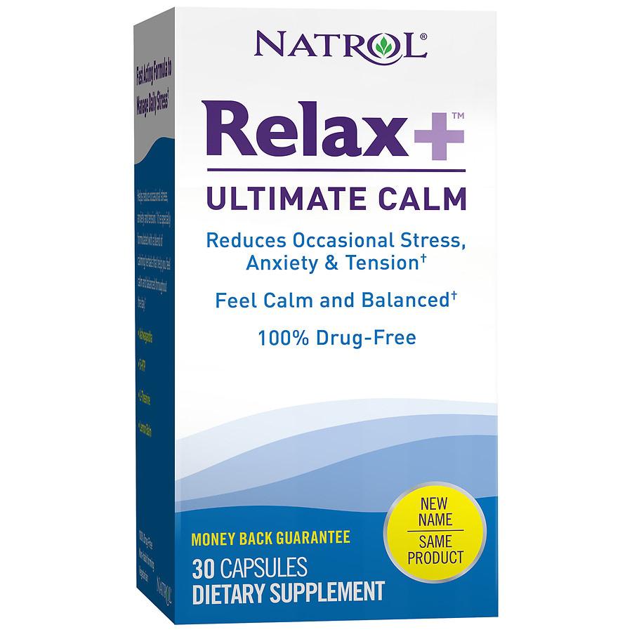 Natrol Relax+ Ultimate Calm, Stress Relief, Capsules