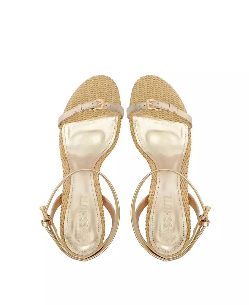 Schutz Women's Aurora Mid Heel Dress Sandals 12