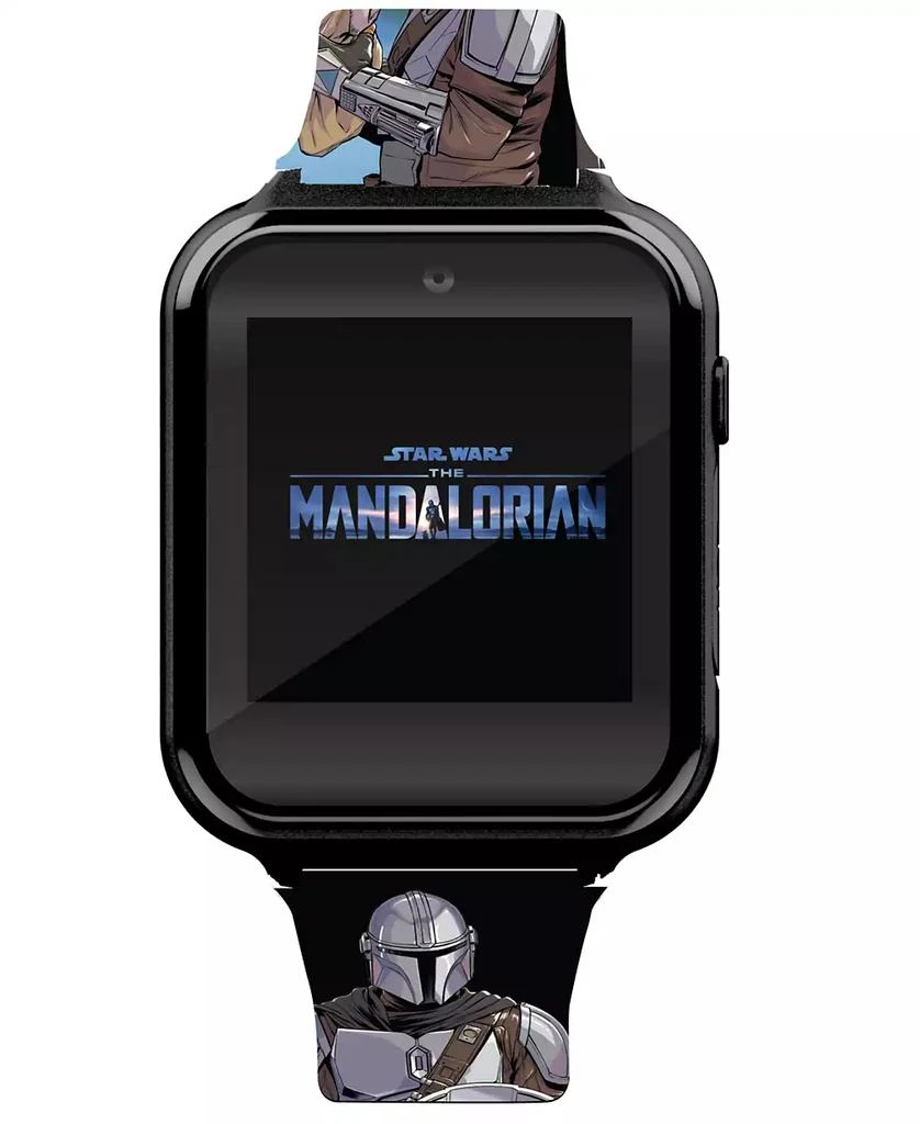 Star Wars Children
s Mandalorian Gray Silicone Smart Watch 38mm