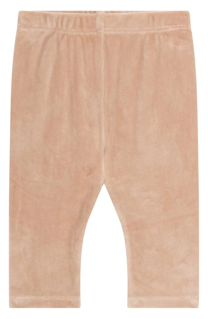 PL Baby by Petit Lem Peter Pan Collar Top, Velour Leggings 
Headband Set 4