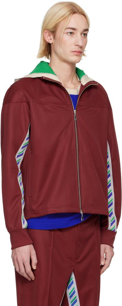 Asics NOVALIS Burgundy Styrax Track Jacket