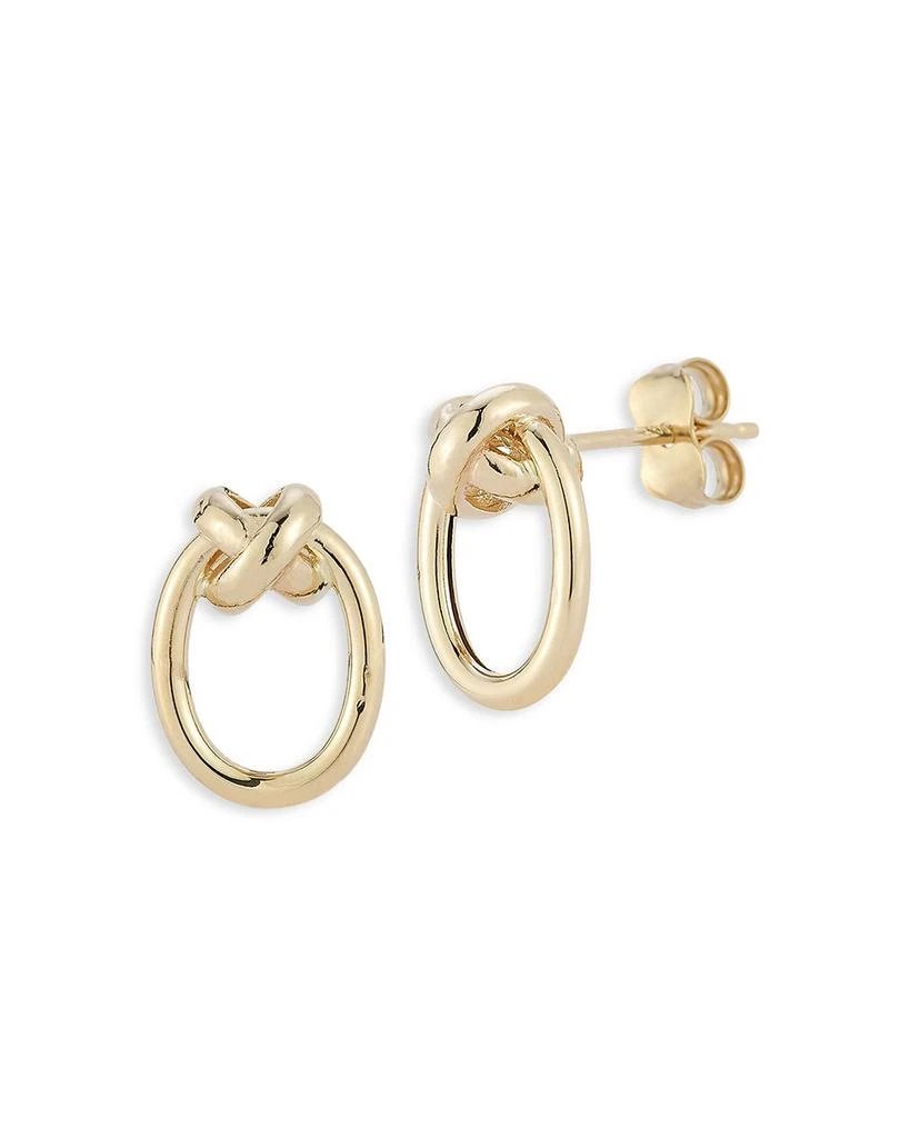 Bloomingdale
s Knotted Oval Stud Earrings in 14K Yellow Gold 1