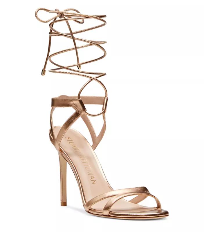 Stuart Weitzman SOIREE 100 LACE-UP SANDAL