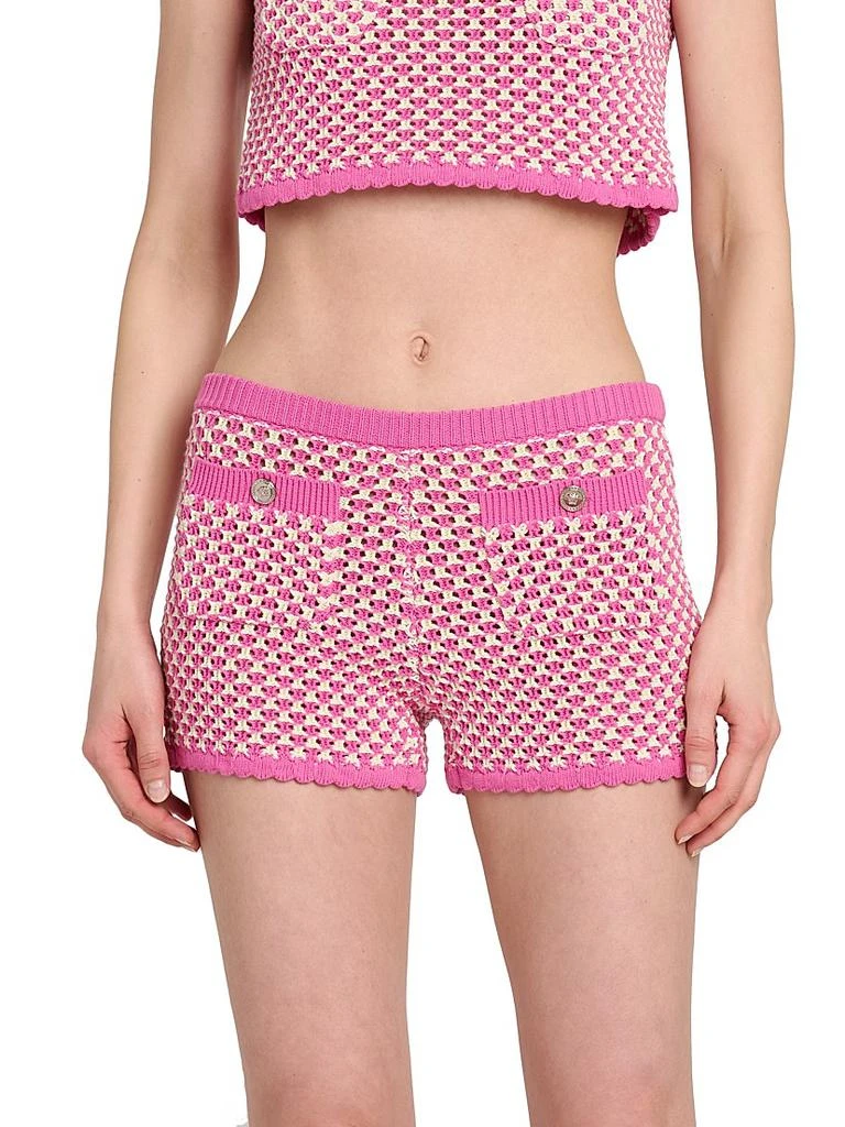 Versace Crochet Compact Knit Shorts 3
