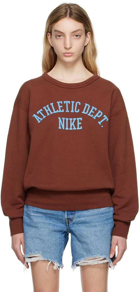 NIKE Brown Crew Sweatshirt 1
