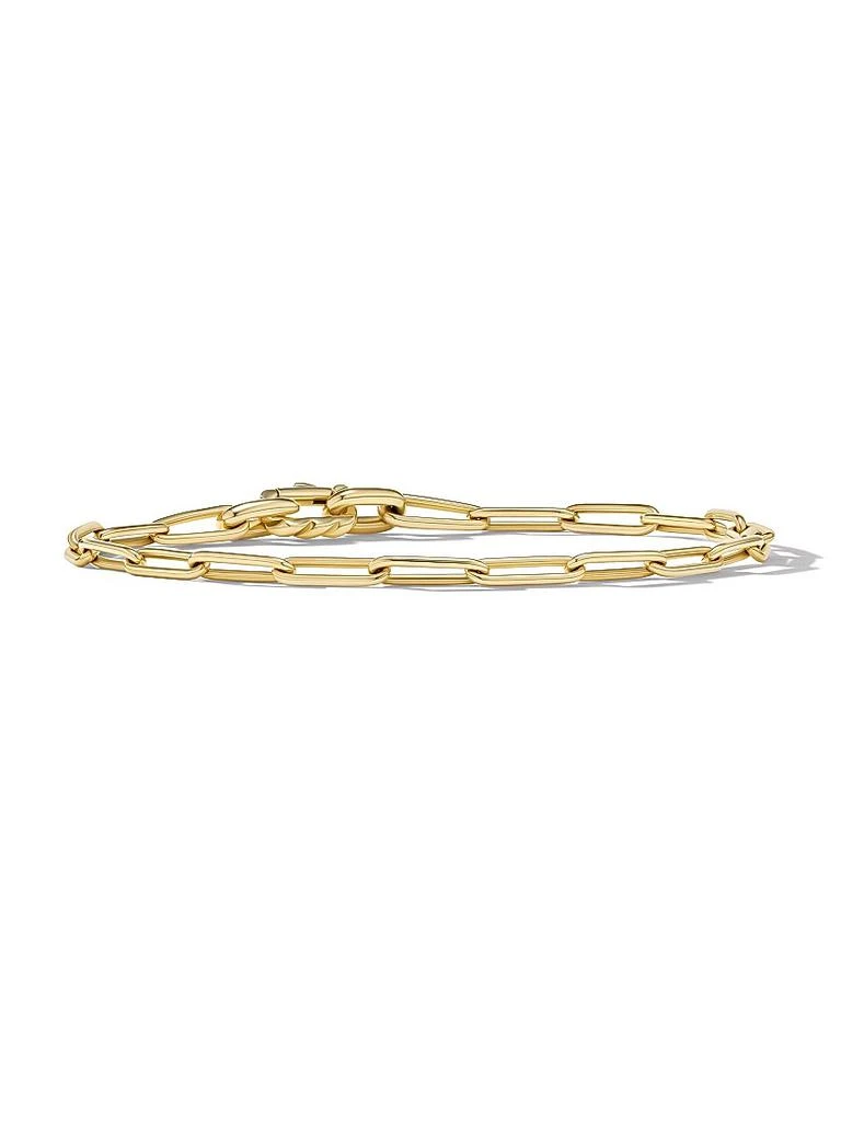 David Yurman Chain Link Bracelet In 18K Yellow Gold