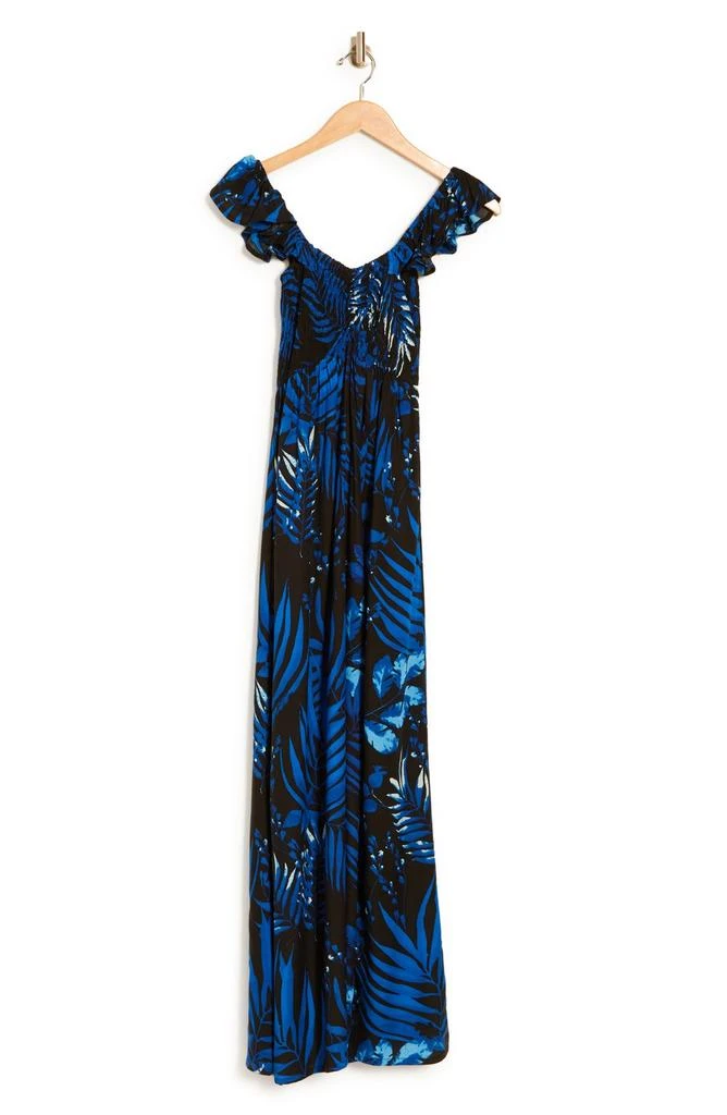 BOHO ME Smocked Off-the-Shoulder Maxi Swim Cover-Up 3