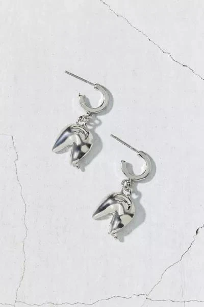 Urban Outfitters Fortune Cookie Charm Hoop Earring 2