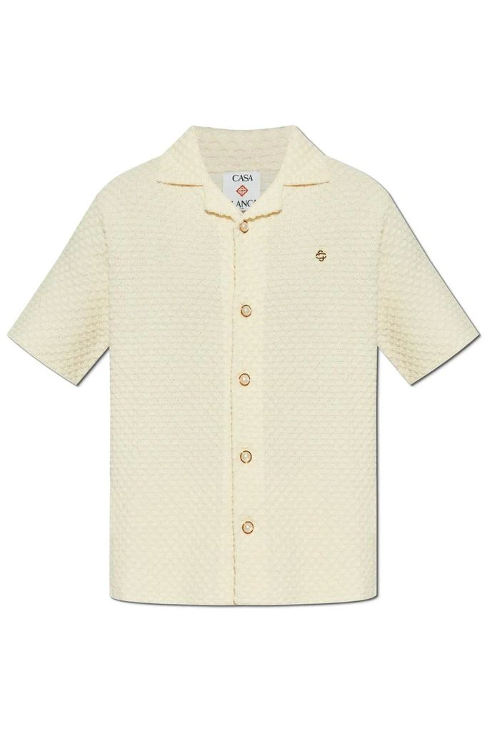 Casablanca Casablanca Logo Plaque Knitted Shirt 1