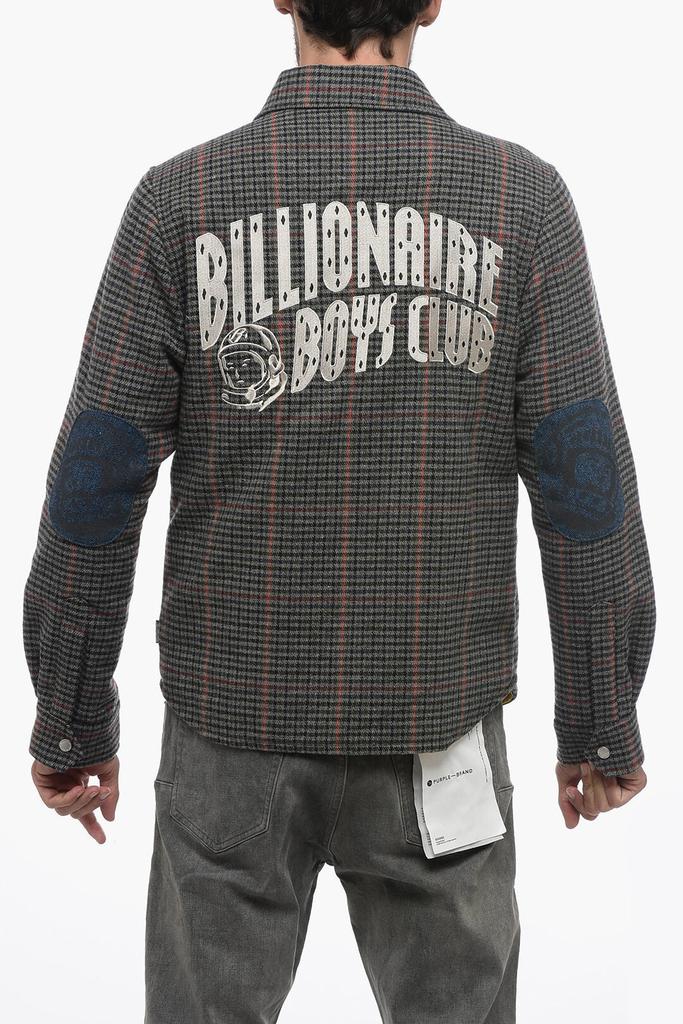Billionaire Boys Club Billionaire Boys Club Distric Check Motif Utility Overshirt with Embroidered Maxi