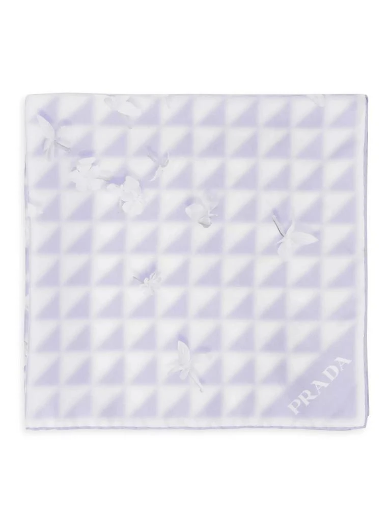 Prada Printed Silk Twill 55CM Square Scarf 2
