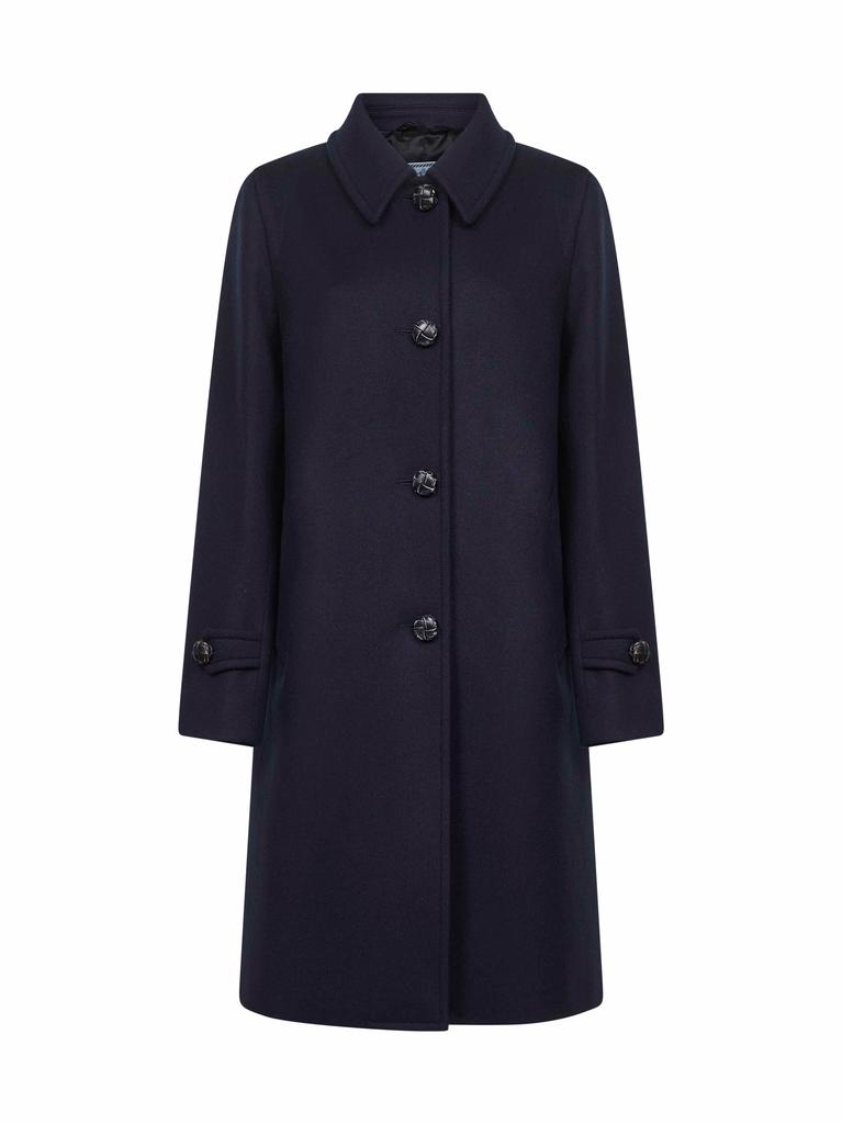 PRADA ABBIGLIAMENTO PRADA ABBIGLIAMENTO | Blue virgin wool single-breasted coat | Women | 40