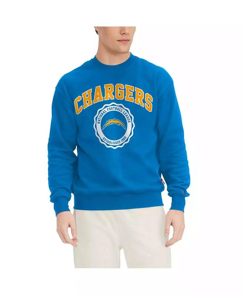 Tommy Hilfiger Men's Powder Blue Los Angeles Chargers Ronald Crew Sweatshirt 1